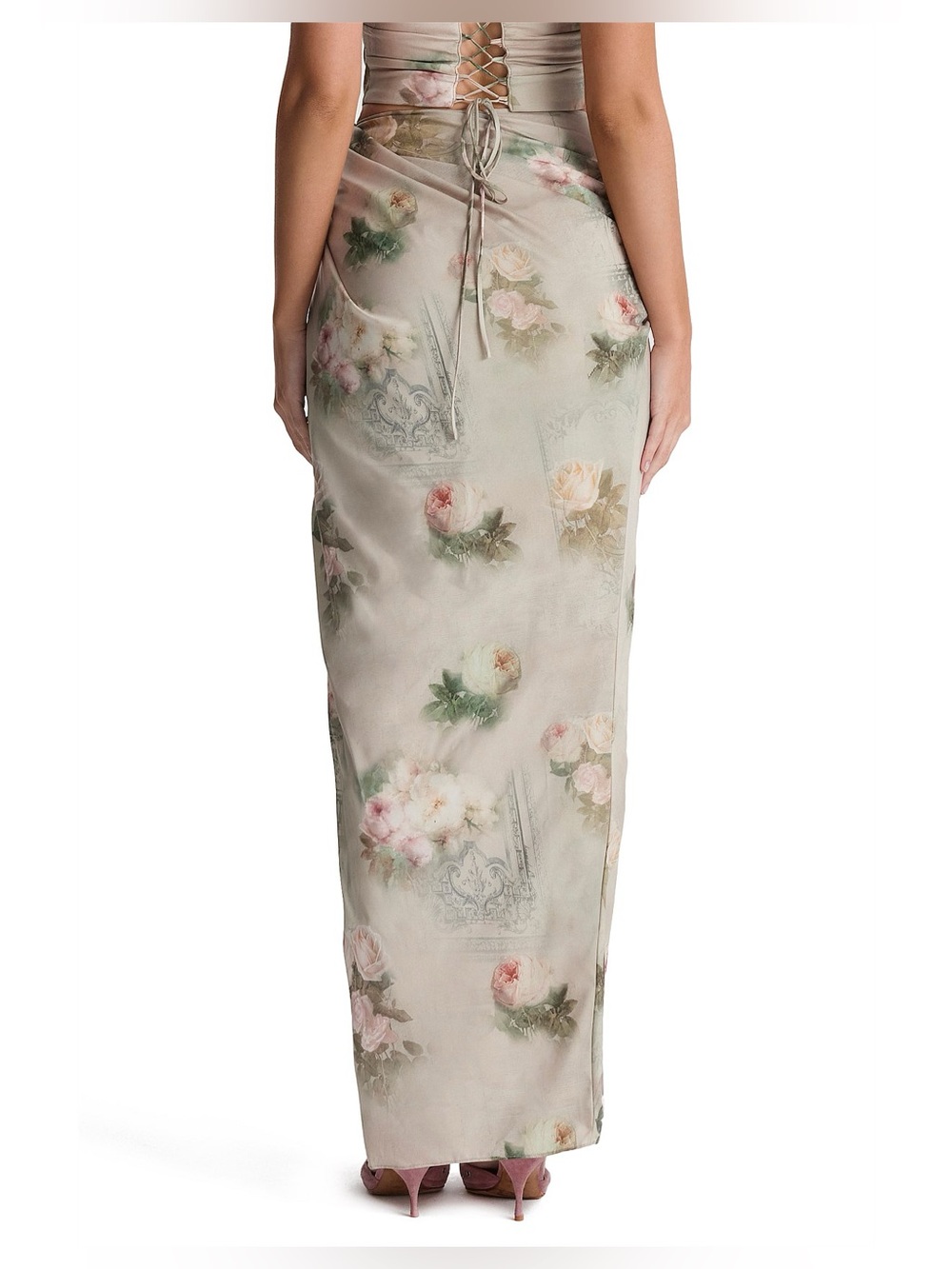 House of CB Vesper Vintage Floral Maxi Skirt - Picture 6 of 7